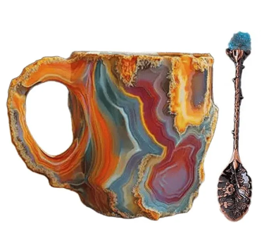 π Last day 50% OFF -2024 New Mineral Crystal Coffee Mugs