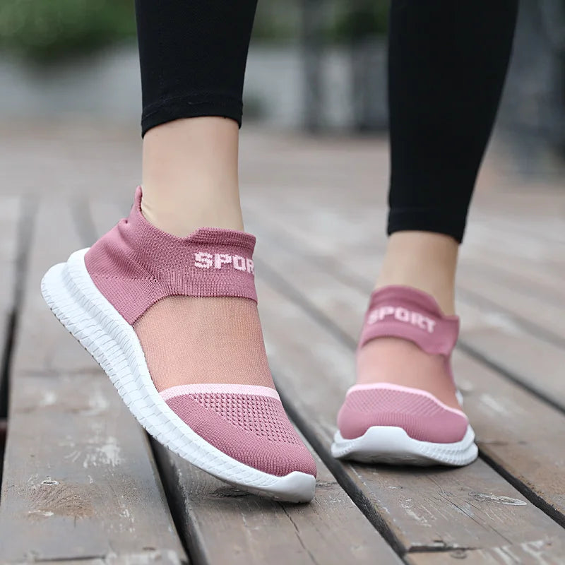 ComfortStep™ Women's Breathable Summer Slip-On Sneakers, Orthopedic Lightweight Walking Shoes