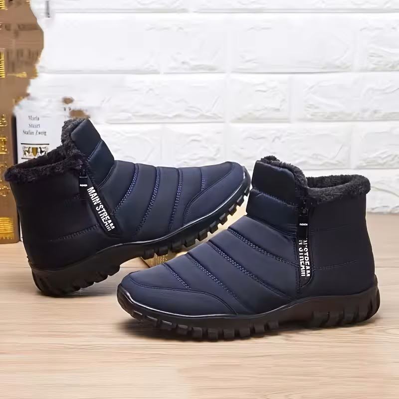 CozyStep™ Men's Waterproof Side-Zip Winter Boots – Ultra Warm & Orthopedic Comfort