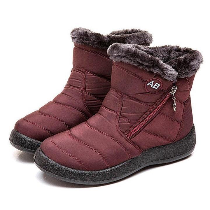 🔥Last Day 50% OFF🔥Women's Ankle Snow Boots, Fleece Liner Casual Keep Warm Zipper Booties