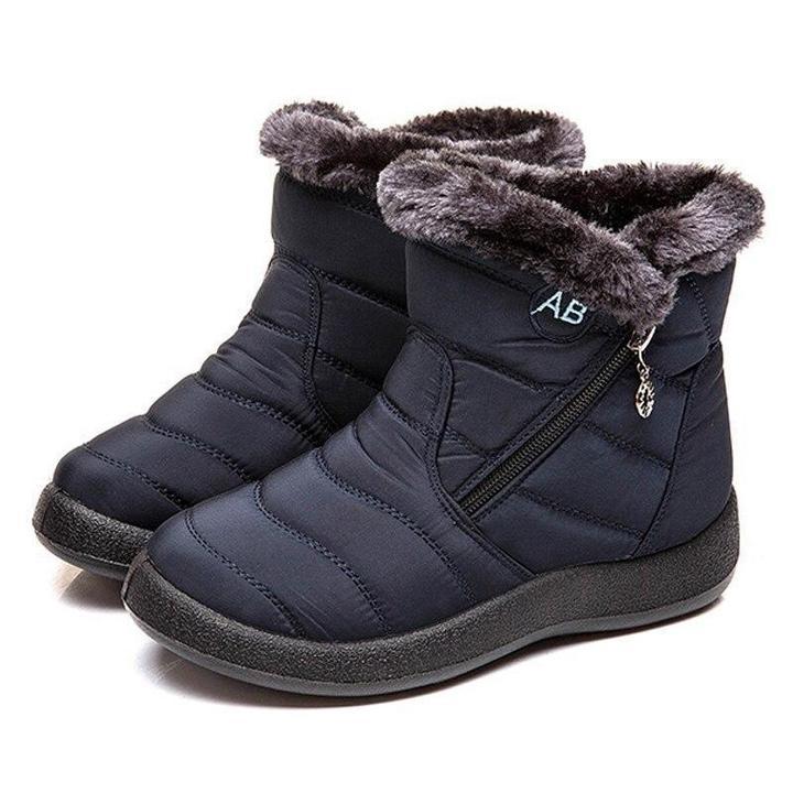 🔥Last Day 50% OFF🔥Women's Ankle Snow Boots, Fleece Liner Casual Keep Warm Zipper Booties