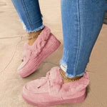 2023 Women's boots round head thick sole Orthopedic Arch-Support thick warm cotton shoes