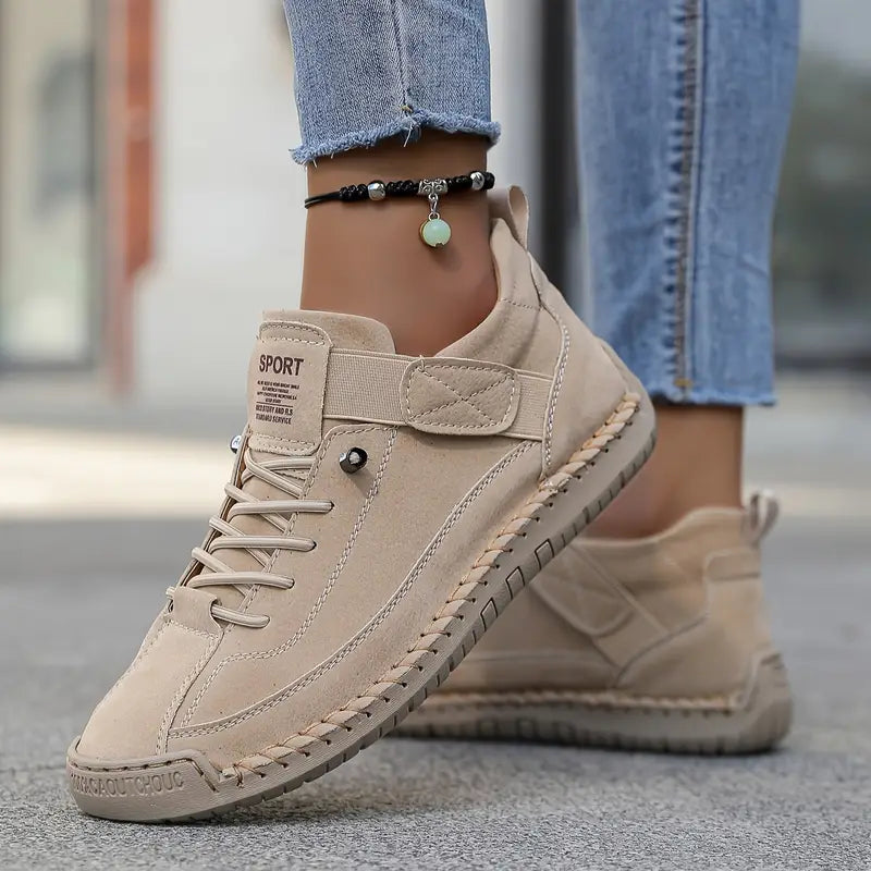 FlexWalk™ Women's Leather Sneakers – Soft Comfort & Orthopedic Support