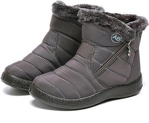 🔥Last Day 50% OFF🔥Women's Ankle Snow Boots, Fleece Liner Casual Keep Warm Zipper Booties