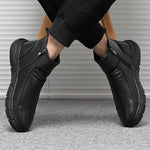 Men's Orthopedic Italian Handmade Genuine Leather Zipper Martin Boots