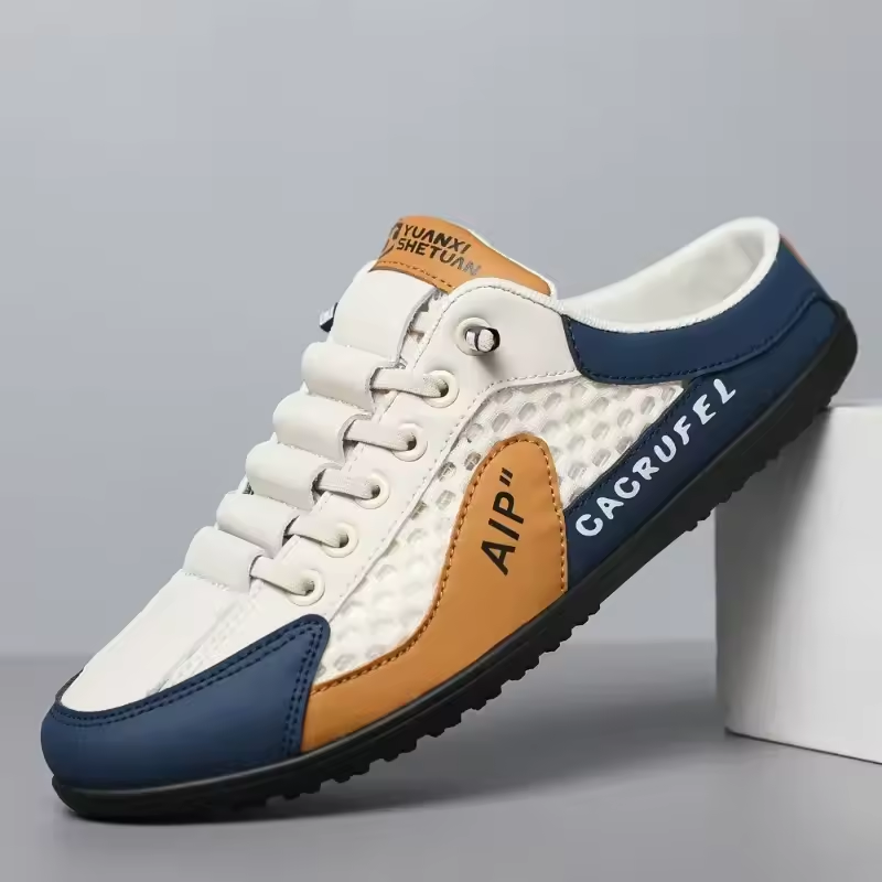 Men's Orthopedic Soft-Soled Casual Half Slippers – Trendy Summer Sneakers for Comfort & Support.