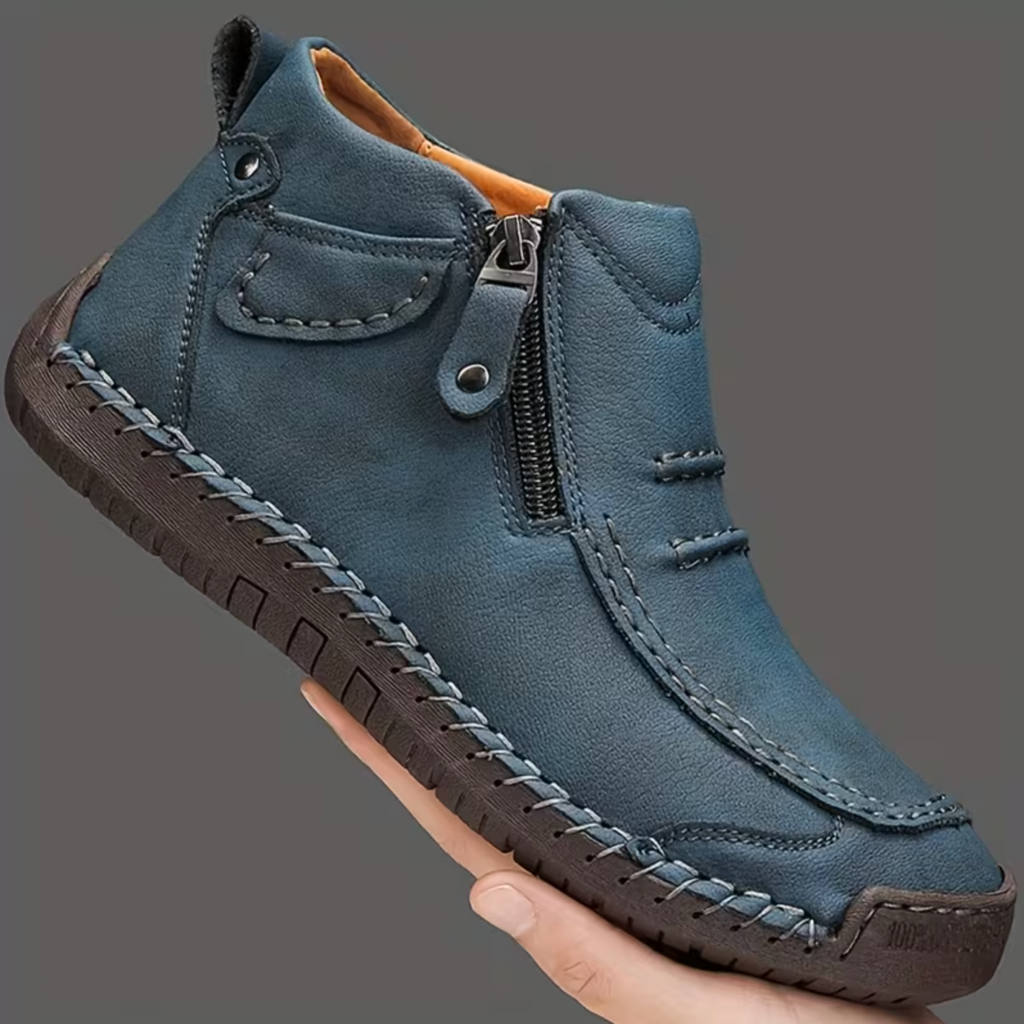 2026 EaseStep™ Classic Hand-Stitched Leather Loafers – Comfortable, Supportive, Slip-On