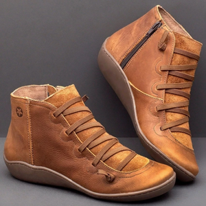 🔥Last Day Promotion 50% OFF - Comfortable Leather Arch Support Boots