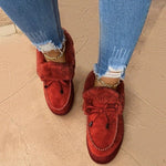 2023 Women's boots round head thick sole Orthopedic Arch-Support thick warm cotton shoes