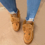 2023 Women's boots round head thick sole Orthopedic Arch-Support thick warm cotton shoes