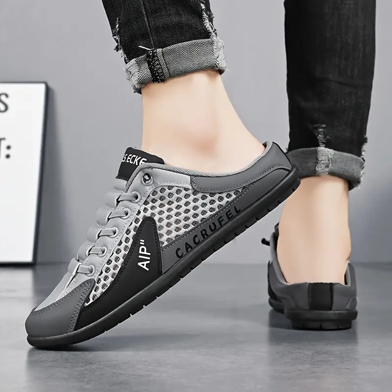 Men's Orthopedic Soft-Soled Casual Half Slippers – Trendy Summer Sneakers for Comfort & Support.