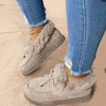 2023 Women's boots round head thick sole Orthopedic Arch-Support thick warm cotton shoes