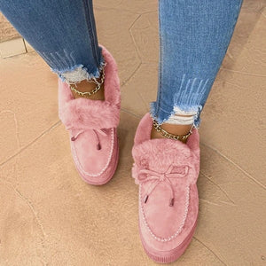 2023 Women's boots round head thick sole Orthopedic Arch-Support thick warm cotton shoes