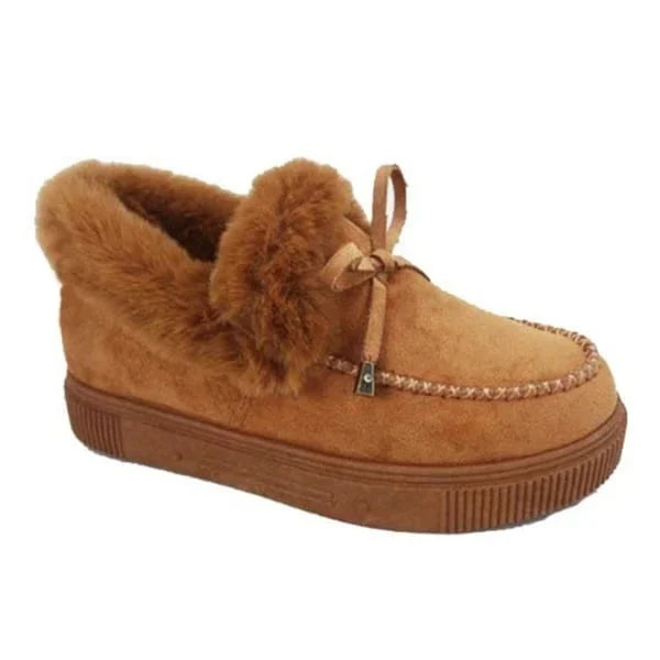 2023 Women's boots round head thick sole Orthopedic Arch-Support thick warm cotton shoes