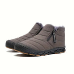Women's Warm Fleece Non-slip Ankle Boots, Comfy Outdoor Hiking Lined Trekking Barefoot Shoes