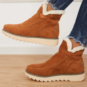 Classic Non-Slip Ankle Snow Booties Warm Fur Lining Boots