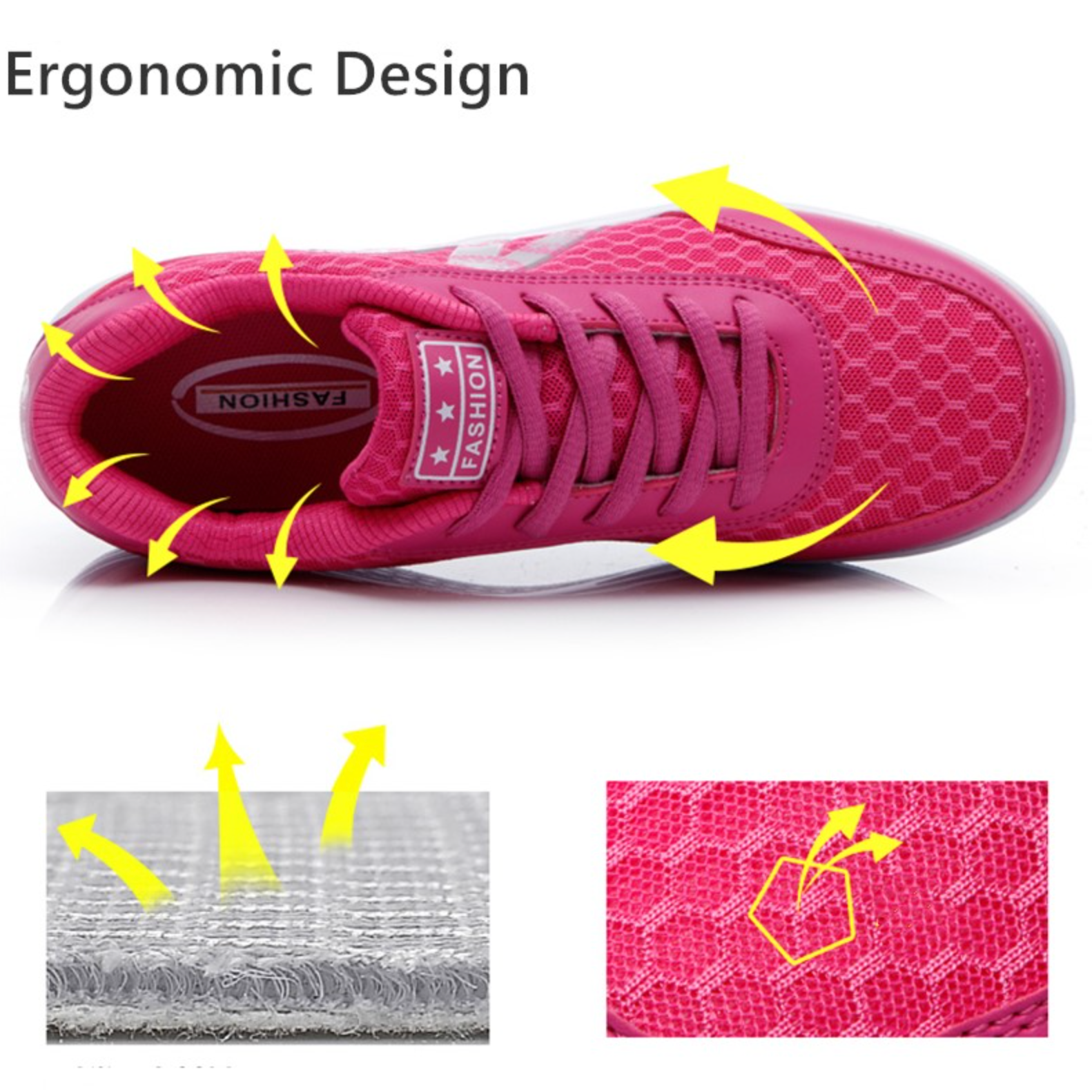 Women Orthopedic Corrector Running Walking Sneakers, Comfortable Working Shoes